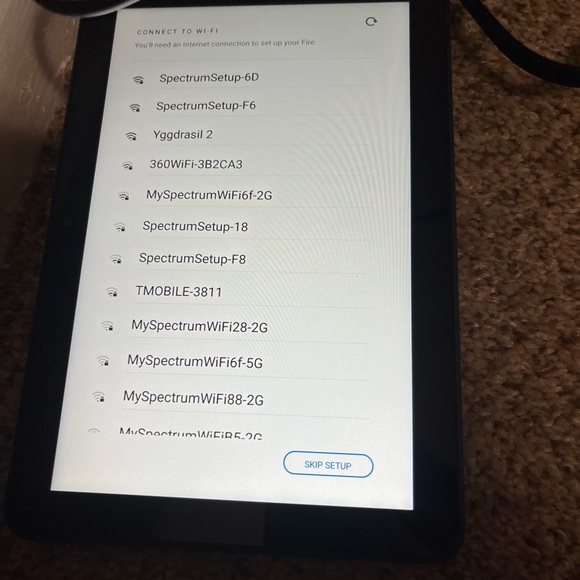Up for sale is a kindle Amazon fire e reader. It’s in perfect condition